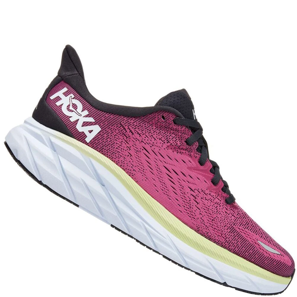 Hoka One One Women's Clifton 8 Athletic Shoes - Ibis Rose 5 Hoka One One Women's Clifton 8 Athletic Shoes - Ibis Rose - Image 3