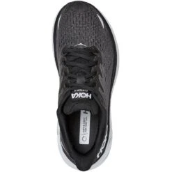 Hoka One One Women's Clifton 8 Athletic Shoes - Black/White -Fashion Shoes Store HK1119394 BWHT 4