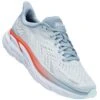 Hoka One One Women's Clifton 8 Wide Athletic Shoes - Blue Fog -Fashion Shoes Store HK1121375 BFPA