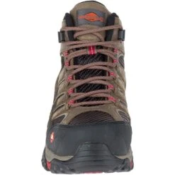 Merrell Women's Moab 2 Vent Mid WP Safety Shoes - Boulder 10 Merrell Women's Moab 2 Vent Mid WP Safety Shoes - Boulder -Fashion Shoes Store J15878 2