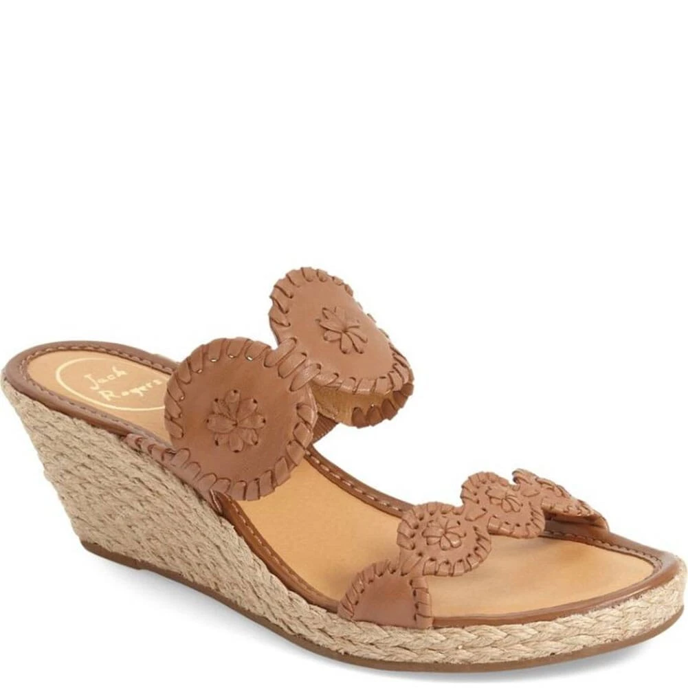 Jack Rogers Shelby Wedge Sandals - Cognac 3 Jack Rogers Shelby Wedge Sandals - Cognac