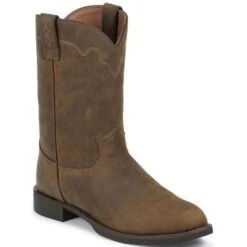 Men's Apache 10IN Western Justin Ropers - Tan