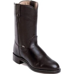 Justin Men's Temple Western Ropers - Black
