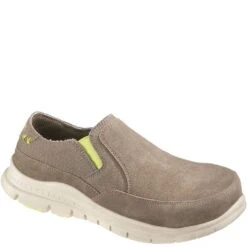 Hytest Women's Canvas Safety Shoes - Khaki