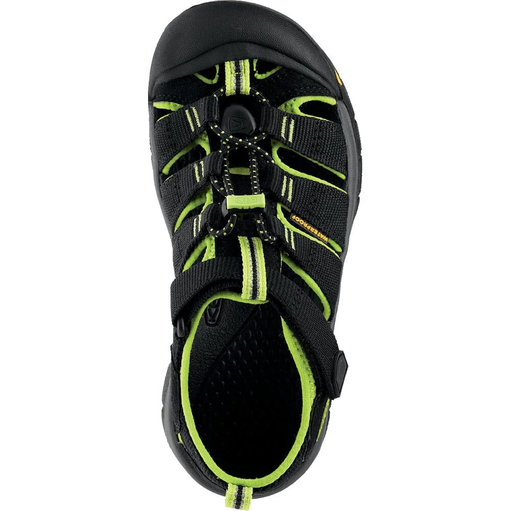 KEEN Little Kid's Newport H2 Sandals - Black/Lime Green 7 KEEN Little Kid's Newport H2 Sandals - Black/Lime Green - Image 5