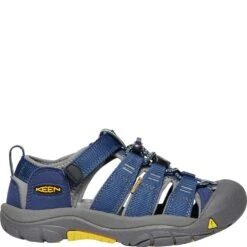 KEEN Big Kids Newport H2 Sandals - Blue Depths/Gargoyle -Fashion Shoes Store KE1009962 2