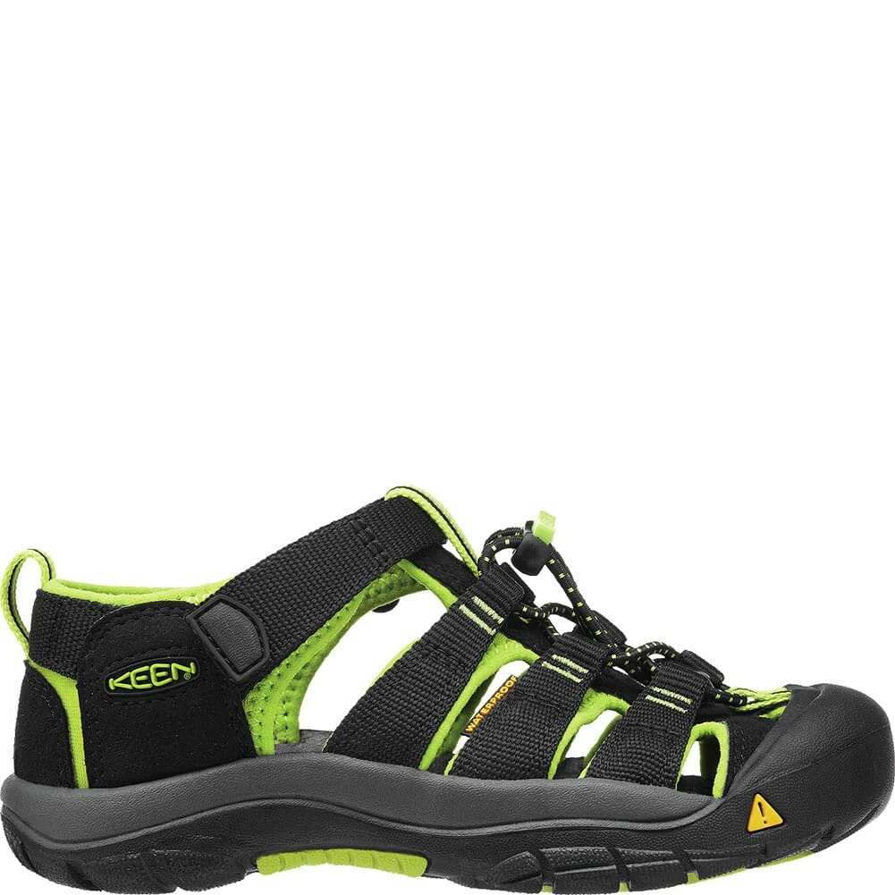 KEEN Big Kids Newport H2 Sandals - Black/Lime Green 5 KEEN Big Kids Newport H2 Sandals - Black/Lime Green - Image 3