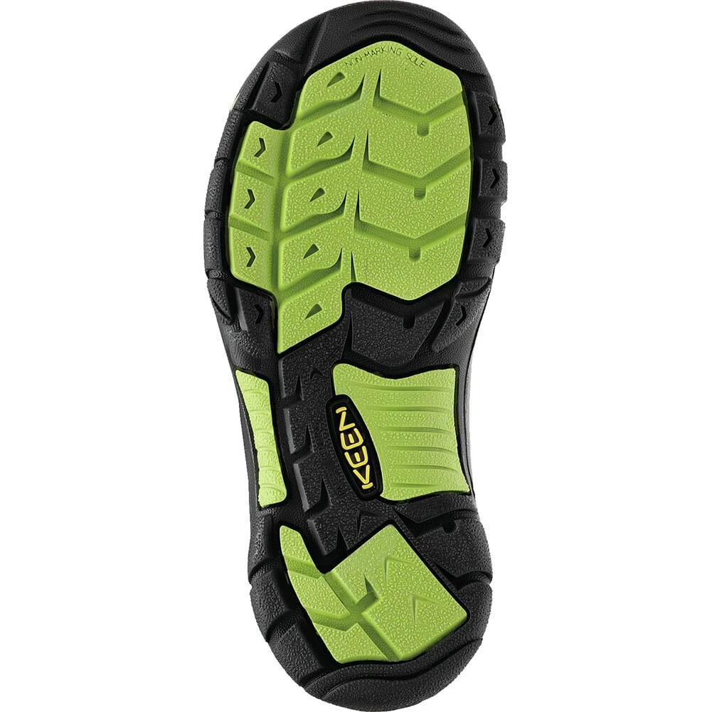 KEEN Big Kids Newport H2 Sandals - Black/Lime Green 3 KEEN Big Kids Newport H2 Sandals - Black/Lime Green