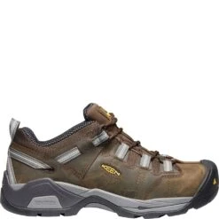 KEEN Men's Detroit XT ESD Safety Shoes - Cascade Brown/Gargoyle -Fashion Shoes Store KE1020035 1