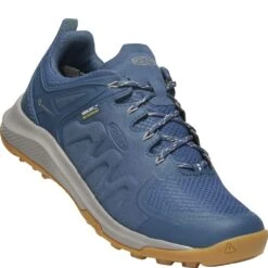 KEEN Women's Explore WP Hiking Shoes - Majolica Blue/Satellite