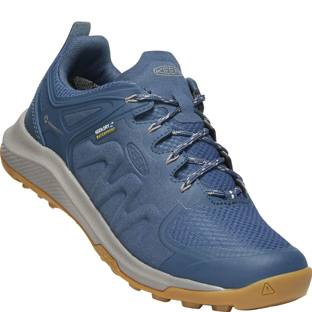 KEEN Women's Explore WP Hiking Shoes - Majolica Blue/Satellite 3 KEEN Women's Explore WP Hiking Shoes - Majolica Blue/Satellite