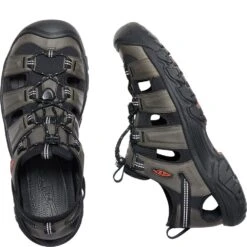 KEEN Men's Targhee III Sandals - Grey/Black 10 KEEN Men's Targhee III Sandals - Grey/Black -Fashion Shoes Store KE1022428 3