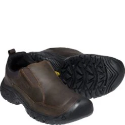 KEEN Men's Targhee III Slip Ons - Dark Earth/Mulch -Fashion Shoes Store KE1022658 2