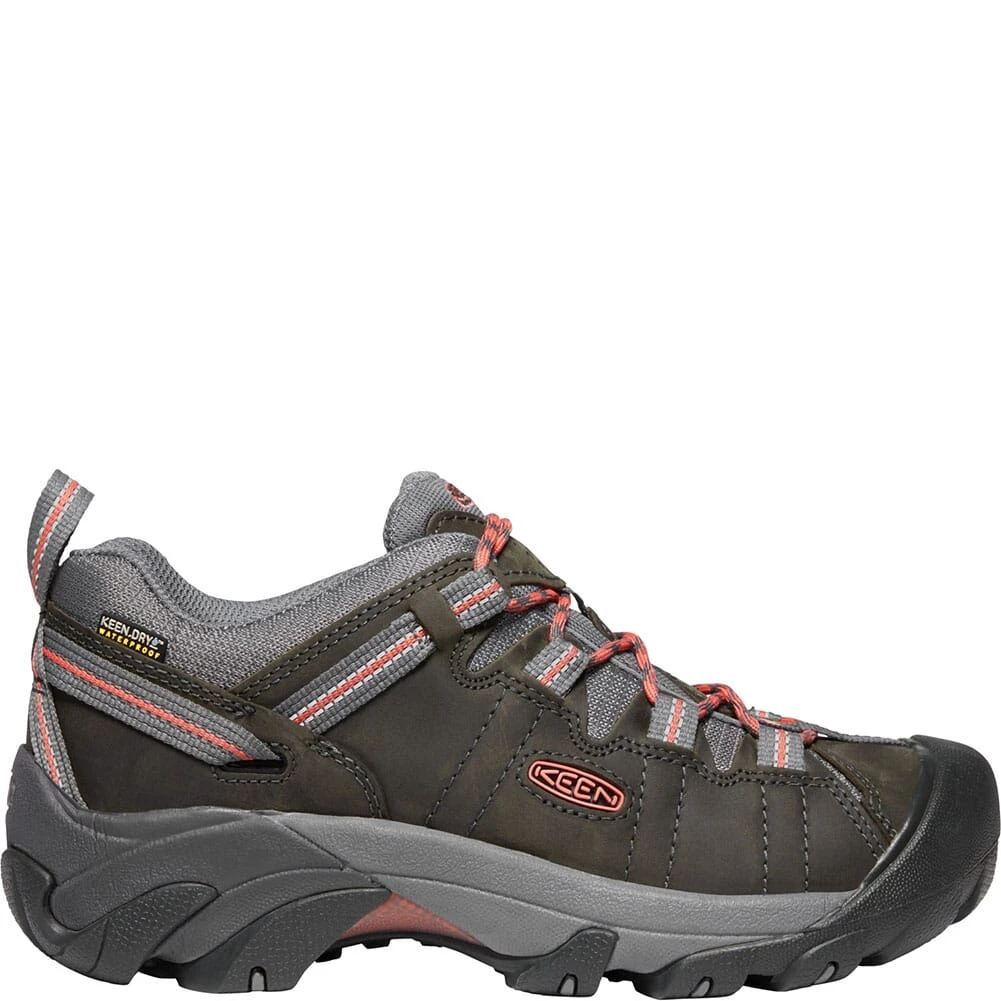 KEEN Women's Targhee II Hiking Shoes - Magnet/Coral 4 KEEN Women's Targhee II Hiking Shoes - Magnet/Coral - Image 2