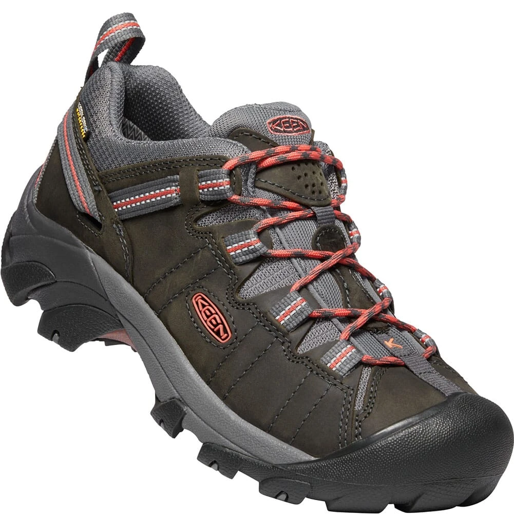KEEN Women's Targhee II Hiking Shoes - Magnet/Coral 5 KEEN Women's Targhee II Hiking Shoes - Magnet/Coral - Image 3