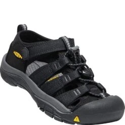 KEEN Youth Newport H2 Sandals - Black/Keen Yellow -Fashion Shoes Store KE1022838 4