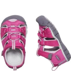 KEEN Kid's Seacamp II CNX Casual Shoes - Very Berry/Dawn Pink -Fashion Shoes Store KE1022940 3