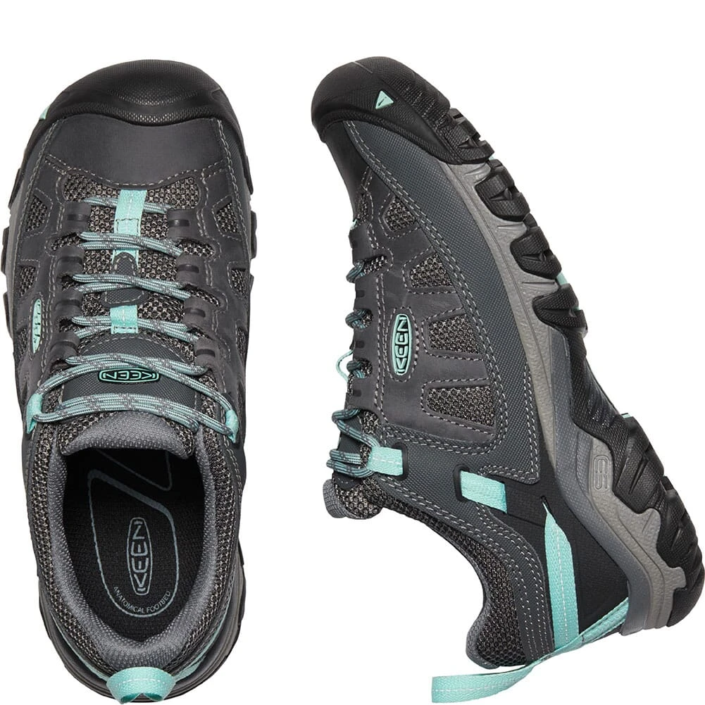 KEEN Women's Targhee Vent Hiking Shoes - Steel Grey/Ocean Wave 5 KEEN Women's Targhee Vent Hiking Shoes - Steel Grey/Ocean Wave - Image 3