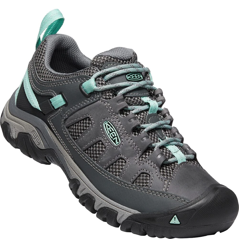 KEEN Women's Targhee Vent Hiking Shoes - Steel Grey/Ocean Wave 6 KEEN Women's Targhee Vent Hiking Shoes - Steel Grey/Ocean Wave - Image 4