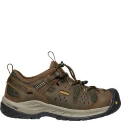 KEEN Utility Men's Atlanta Cool II ESD Work Shoes - Cascade Brown/Forest -Fashion Shoes Store KE1023218 2