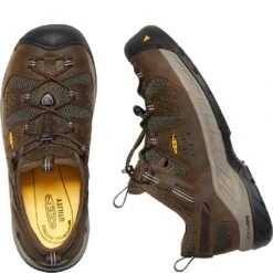 KEEN Utility Men's Atlanta Cool II ESD Work Shoes - Cascade Brown/Forest -Fashion Shoes Store KE1023218 4