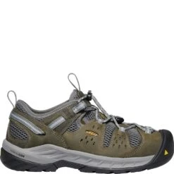 KEEN Utility Women's Atlanta Cool II ESD Safety Shoes - Gargoyle/Blue Fo -Fashion Shoes Store KE1023220 2