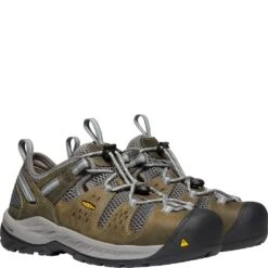 KEEN Utility Women's Atlanta Cool II ESD Safety Shoes - Gargoyle/Blue Fo -Fashion Shoes Store KE1023220 5