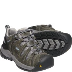 KEEN Utility Women's Flint II EH Work Shoes - Steel Grey/Paloma -Fashion Shoes Store KE1023253 3