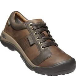 KEEN Men's Austin WP Casual Shoes - Chocolate Brown 9 KEEN Men's Austin WP Casual Shoes - Chocolate Brown -Fashion Shoes Store KE1024273 3