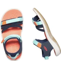 KEEN Little Kids' Verano Sandals - Black Iris/Blue Tint -Fashion Shoes Store KE1024824 2