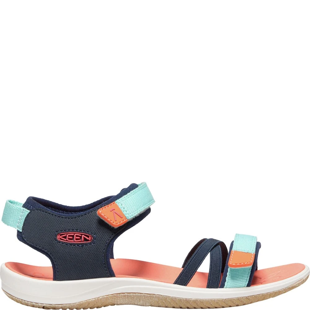 KEEN Big Kids' Verano Sandals - Black Iris/Blue Tint 4 KEEN Big Kids' Verano Sandals - Black Iris/Blue Tint - Image 2