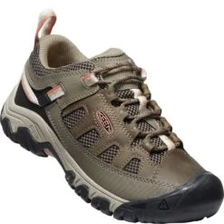 KEEN Women's Targhee Vent Hiking Shoes - Stone Gray/Brick Dust -Fashion Shoes Store KE1025165 2