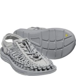 KEEN Women's Uneek Sandals - Silver/Drizzle -Fashion Shoes Store KE1025195 2