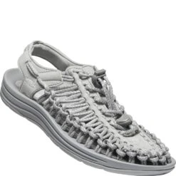 KEEN Women's Uneek Sandals - Silver/Drizzle -Fashion Shoes Store KE1025195 4