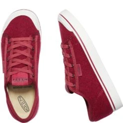 KEEN Women's Elsa Lite Felt Sneakers - Red Felt/Vapor -Fashion Shoes Store KE1025425 2