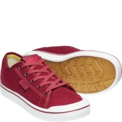 KEEN Women's Elsa Lite Felt Sneakers - Red Felt/Vapor -Fashion Shoes Store KE1025425 3