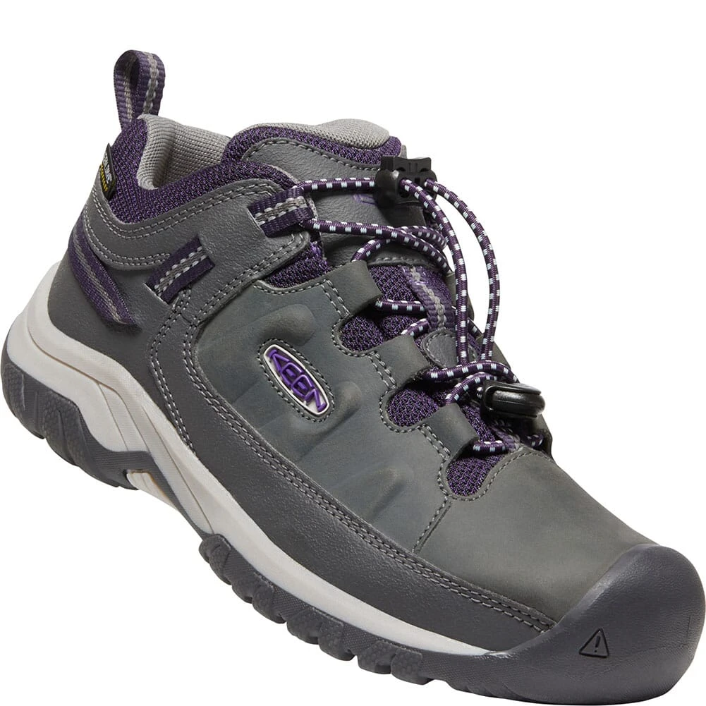 KEEN Big Kids' Targhee WP Hiking Shoes - Magnet/Tillandsia Purple 3 KEEN Big Kids' Targhee WP Hiking Shoes - Magnet/Tillandsia Purple
