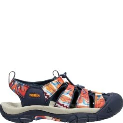 KEEN Men's Newport Retro Sandals - Groovy Orange/Navy -Fashion Shoes Store KE1026348 1