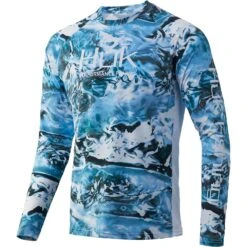 HUK Men's Pursuit Long Sleeve - Mossy Oak Hydro (Instore Only) -Fashion Shoes Store KHH1200228 935 2