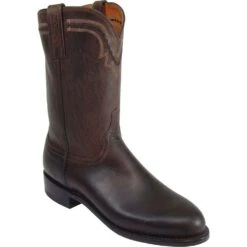 Lucchese 1883 Men's Jasper Western Ropers - Chocolate