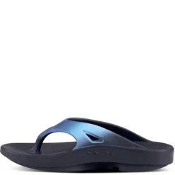 OOFOS Unisex OOriginal Sport Sandals - Black/Azul 8 OOFOS Unisex OOriginal Sport Sandals - Black/Azul -Fashion Shoes Store OF1001 BLKAZUL 1