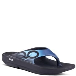 OOFOS Unisex OOriginal Sport Sandals - Black/Azul 11 OOFOS Unisex OOriginal Sport Sandals - Black/Azul -Fashion Shoes Store OF1001 BLKAZUL 4