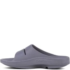 OOFOS Unisex OOAHH Slides - Slate -Fashion Shoes Store OF1100 SLATE 1