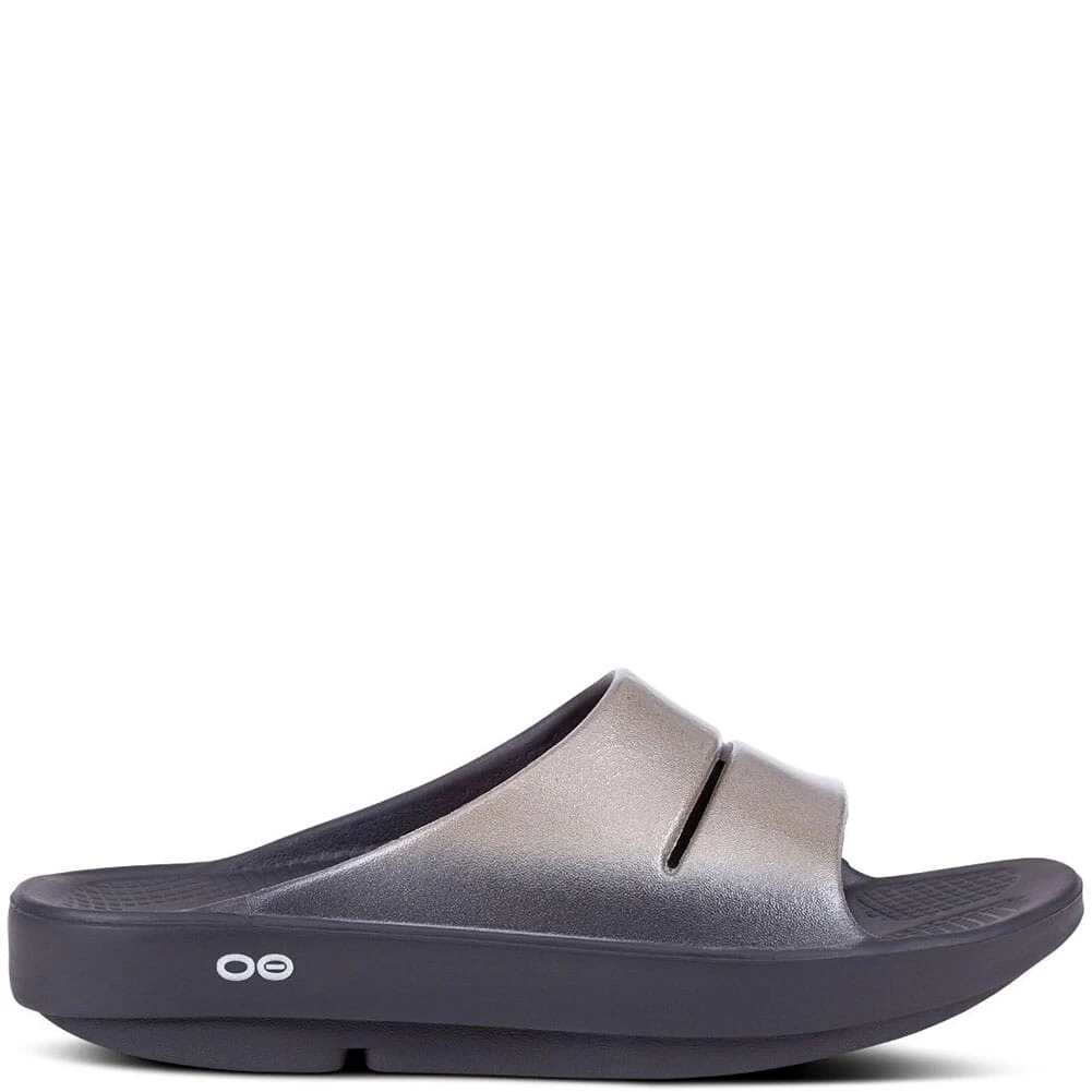 OOFOS Women's OOAHH Luxe Slide - Latte 4 OOFOS Women's OOAHH Luxe Slide - Latte - Image 2
