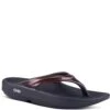 OOFOS Women's OOlala Sandals - Black/Cabernet 2 OOFOS Women's OOlala Sandals - Black/Cabernet -Fashion Shoes Store OF1400 BLKCAB