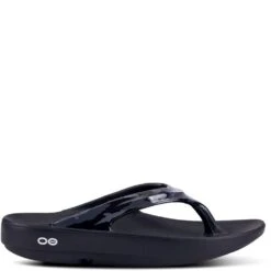 OOFOS Women's OOlala Limited Sandals - Black/Grey Camo -Fashion Shoes Store OF1403 BLKGYCM 2