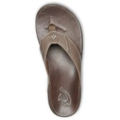 OluKai Men's NUI Flip Flops - Mustang/Espresso -Fashion Shoes Store OK10239 135H 2