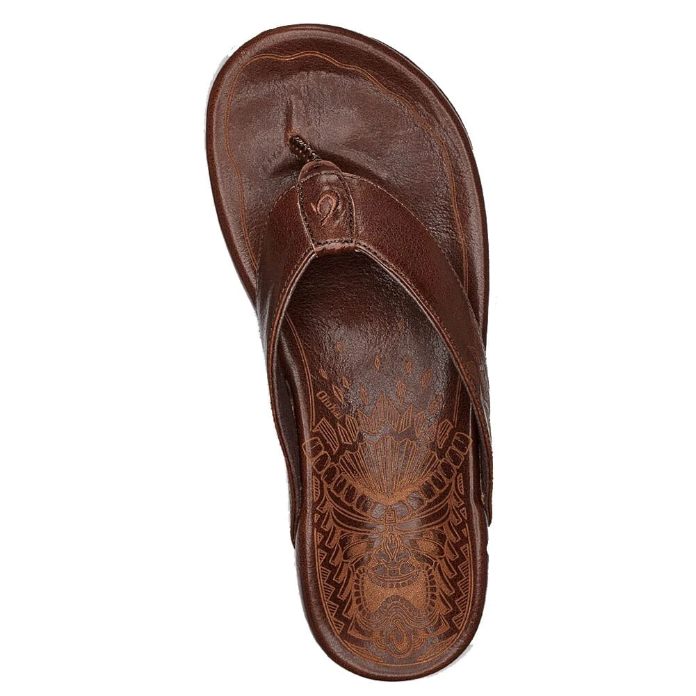 Olukai Men's Kulia Sandals - Dark Wood 3 Olukai Men's Kulia Sandals - Dark Wood