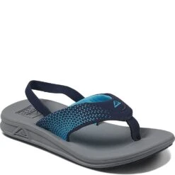 Reef Kid's Little Rover Sandals - Grey/Navy