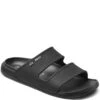 Reef Men's Oasis Double Up Slides - Black -Fashion Shoes Store RFCJ0366